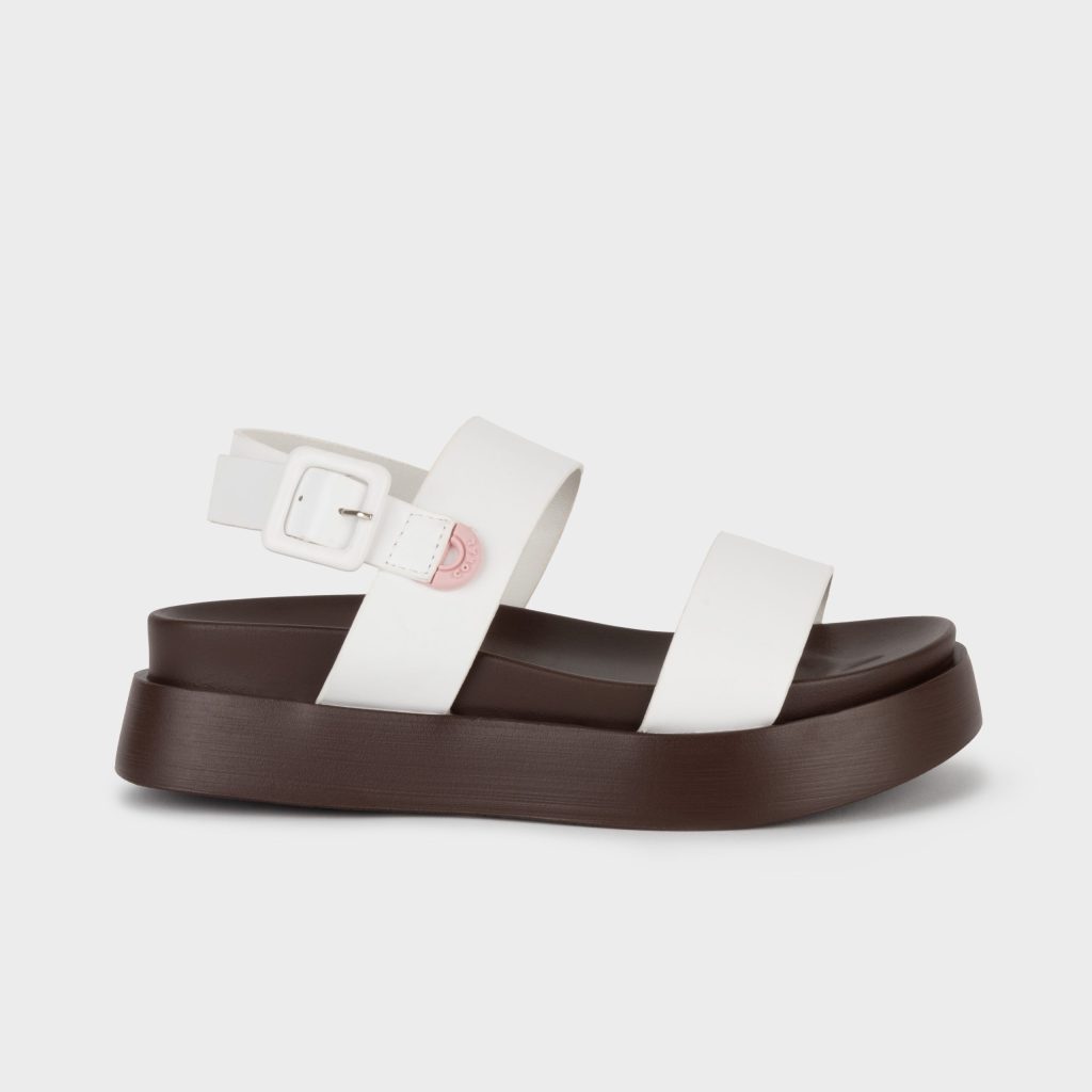 Atenea White Brown Pu